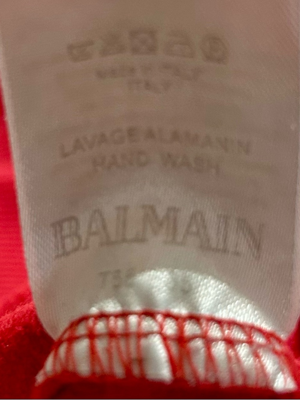 Balmain Paris Red Logo Sweatshirt - Picture 8 of 9